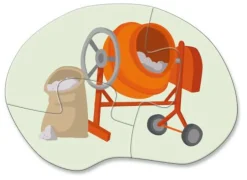 4 erste Puzzles - Baustelle