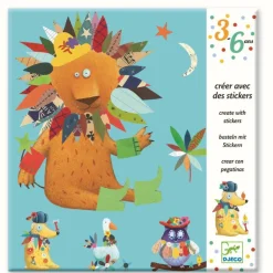 3-6: Kleine Geschenke-Sticker mit Vorlage-Tiere