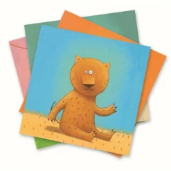 3-6: Kleine Geschenke-Sticker mit Vorlage-Tiere