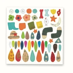 3-6: Kleine Geschenke-Sticker mit Vorlage-Tiere