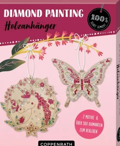 100% selbst gemacht - Holzanhänger Diamond Paintin
