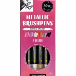 100% selbst gemacht - Metallic Brushpens, beere