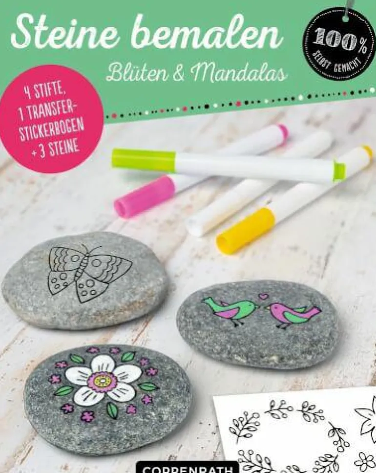100% selbst gemacht - Steine bemalen: Blüten & Man