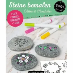 100% selbst gemacht - Steine bemalen: Blüten & Man