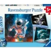 Abenteuer Weltraum - Puzzle 3x49 Teile