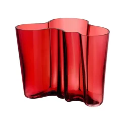 Aino Aalto Vase 160mm cranberry