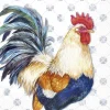 ALBERT ROOSTER Blue Lunch-Servietten L1031140