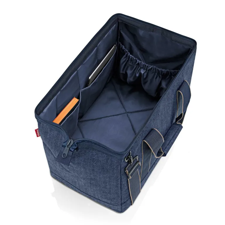 Allrounder L Herringbone Dark Blue Reisetasche