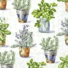 AROMATIC HERBS Light Green Lunch-Servietten L10382