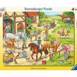 Auf dem Pferdehof - Rahmnenpuzzle 40 Teile