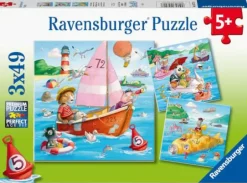 Auf dem Wasser - Puzzle 3x49 Teile