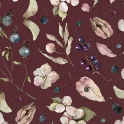 AURELIA bordeaux Cocktail-Servietten C 964118