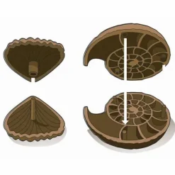Ausgrabungsset: Fossilien & Mineralien