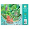 Ausmalbilder Diorama: Insel