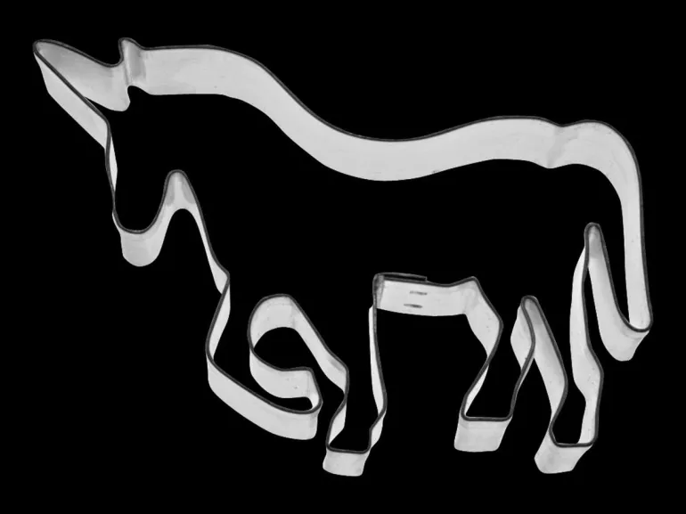 Ausstecher, Einhorn 10 cm Edelstahl