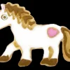 Ausstecher, Einhorn 5 cm Kunststoff
