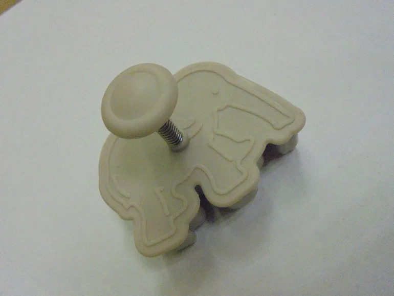 Ausstecher, Elefant ca. 5,5 cm Grau