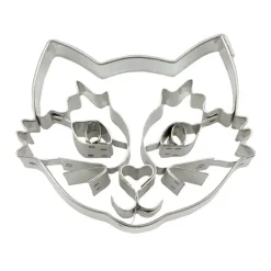 Ausstecher, Katzengesicht 6cm Edelstahl