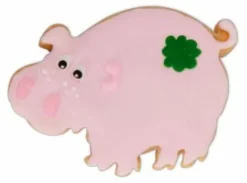 Ausstecher, Schwein 6cm pink