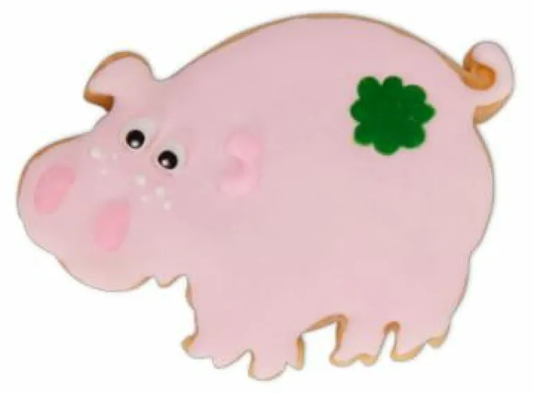 Ausstecher, Schwein 6cm pink