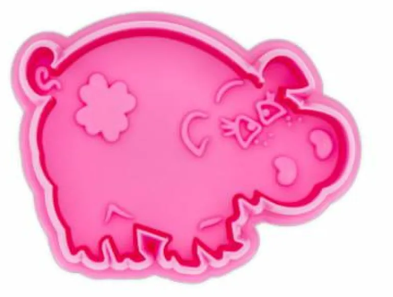 Ausstecher, Schwein 6cm pink