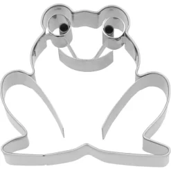 Ausstechform, Frosch Edelstahl mit Innenprägung 6c