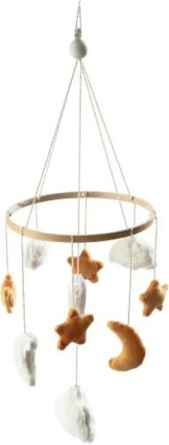 Baby Mobile Himmelskörper mattgelb
