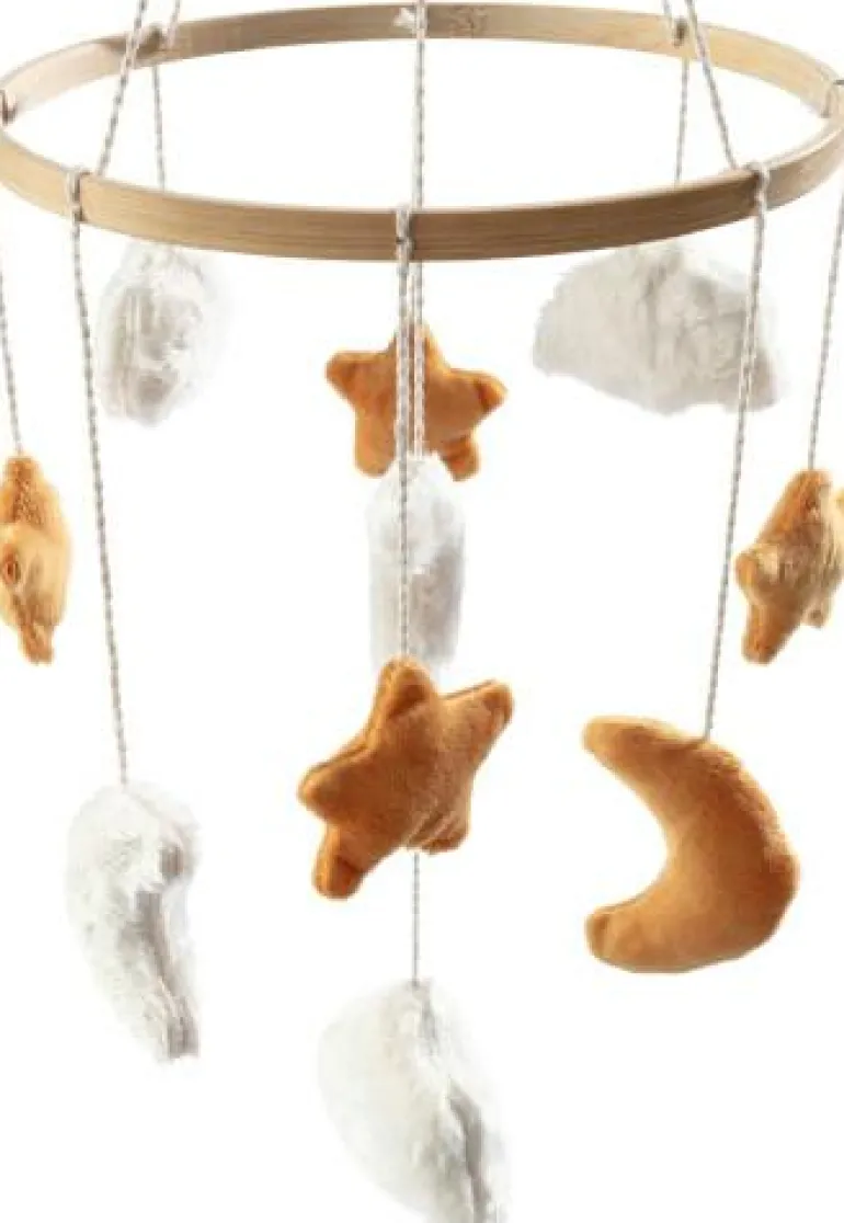 Baby Mobile Himmelskörper mattgelb