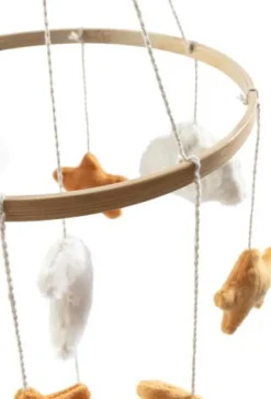 Baby Mobile Himmelskörper mattgelb