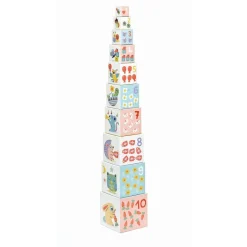 Baby White: BabyBloki Stapelturm