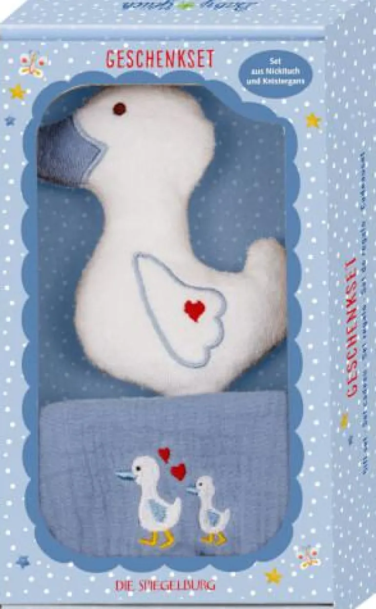 BabyGlück - Geschenkset Gans, hellblau