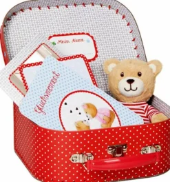 BabyGlück - Geschenkset Teddy im Köfferchen