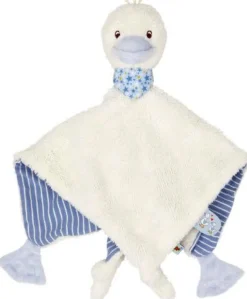 BabyGlück - Schnuffeltuch Gans, hellblau