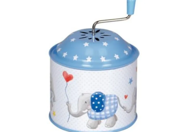 BabyGlück - Spieluhrdose Elefant hellblau
