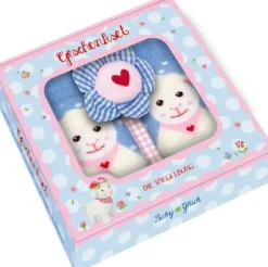 BabyGlück - Geschenkset Lämmchen (Socken&Armrassel