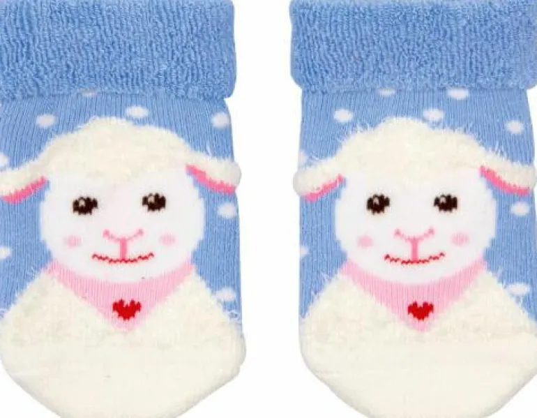 BabyGlück - Geschenkset Lämmchen (Socken&Armrassel