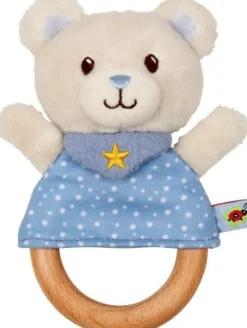 BabyGlück - Greifling Teddy, hellblau