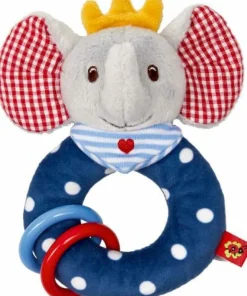 BabyGlück - Ringrassel mit Klapperringen Elefant