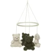 Baby-Mobile - Teddy Bear - Leaf Green/Naturel