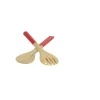 Bambus-Besteck-Set, orange
