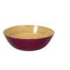 Bambus-Schüssel flach 30x10cm, brombeer