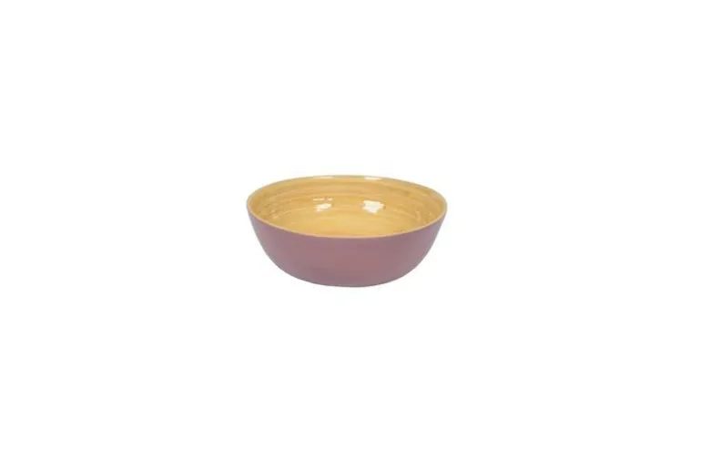 Bambus-Schüssel flach 30x10cm, mauve