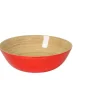 Bambus-Schüssel flach 30x10, orange