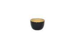 Bambus-Schüssel flach 12x8, schwarz