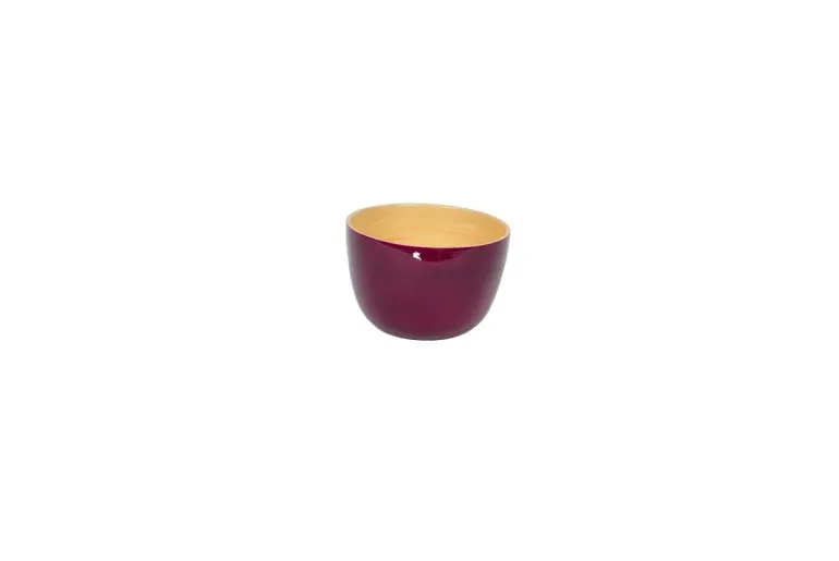 Bambus Schüssel 12x8 brombeer