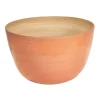 Bambus-Schüssel 26x16cm, apricot