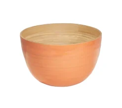 Bambus-Schüssel 22x14cm, apricot
