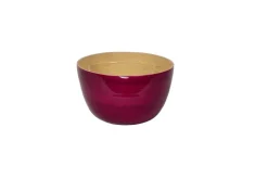 Bambus-Schüssel 22x14cm, Brombeer