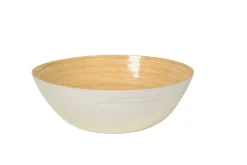 Bambus-Schüssel 40x14cm, weiß