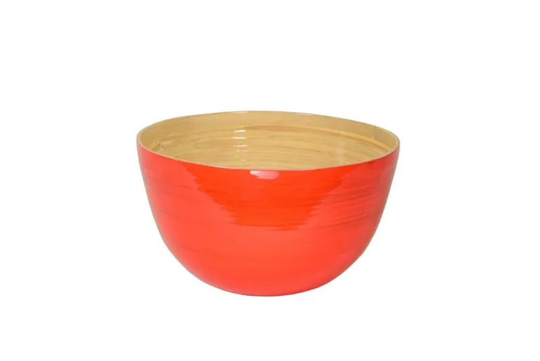 Bambus-Schüssel 30x18, orange
